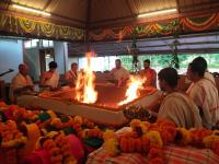 Sharadiya Navaratri 2020 Day 9 (25.10.2020) – Karla –  Samuhika Chandika Homa on behalf  of KDPT and Yajamana-s